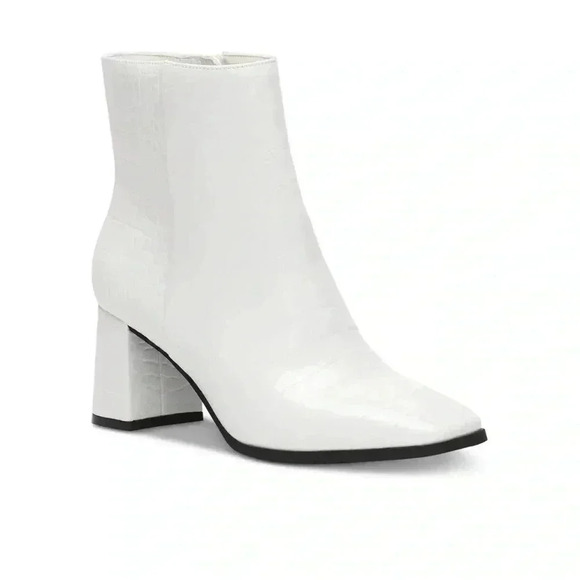 INC Womens Dasha Leather Ankle Booties Size 6.5 - Picture 1 of 12
